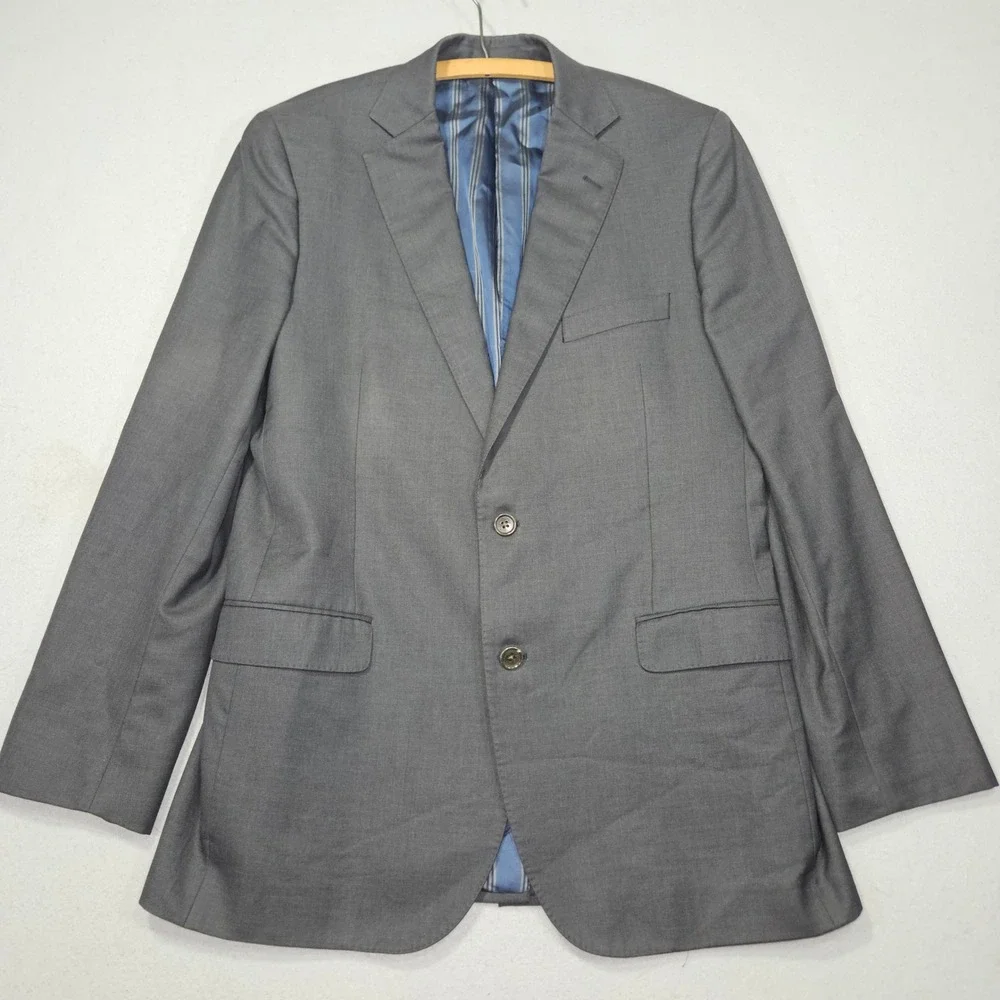 Brooks Brothers Fitzgerald Fit 2-Piece Suit Charcoal Grey Wool Sz 41L 32x32